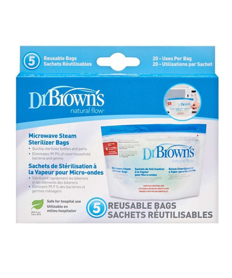 Baby Food Mill - Microwave Steriliser Bag 5pk