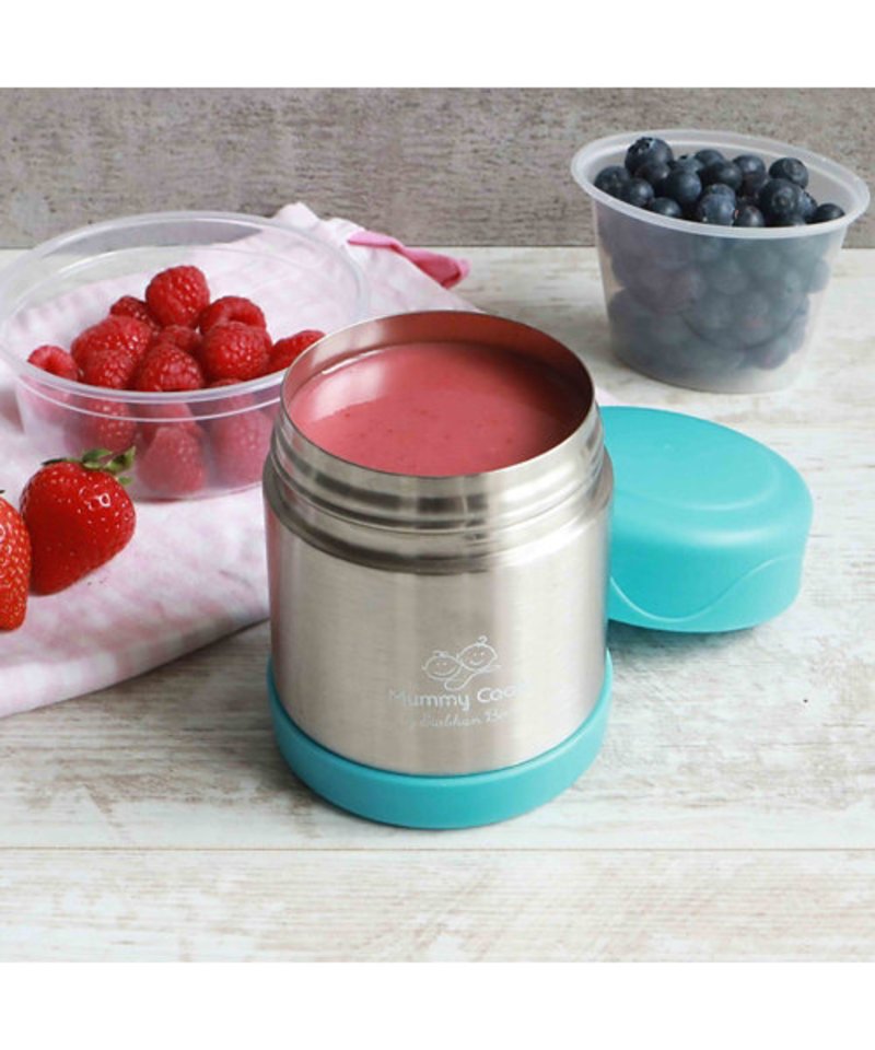 Baby Food Mill - Food Flask 300ml - Blue