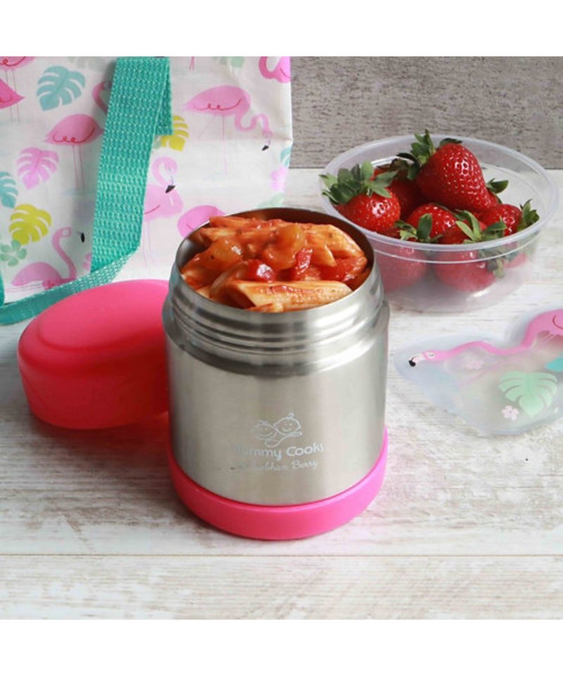 Baby Food Mill - Food Flask 300ml - Pink