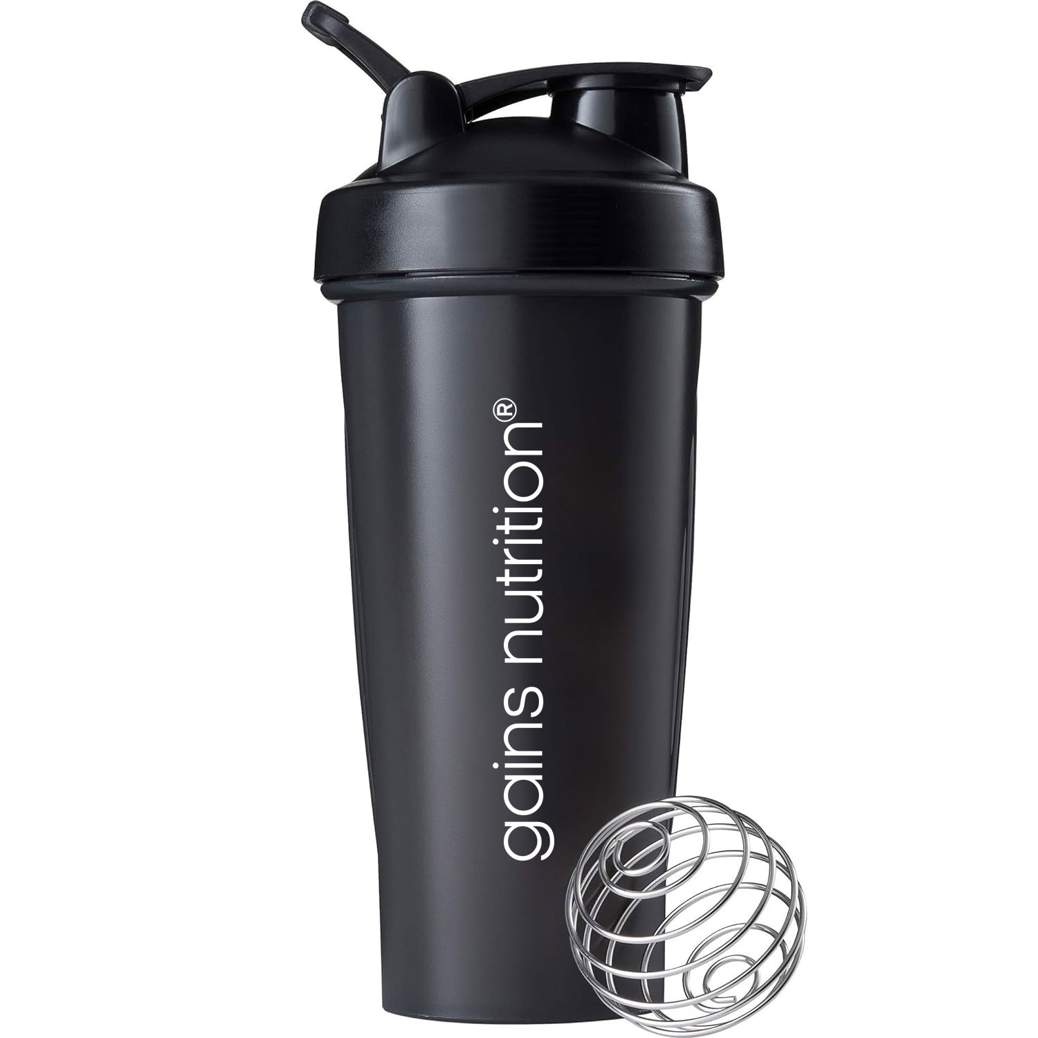 Baby Food Nutrition - Gains Nutrition Shaker Bottle | Black