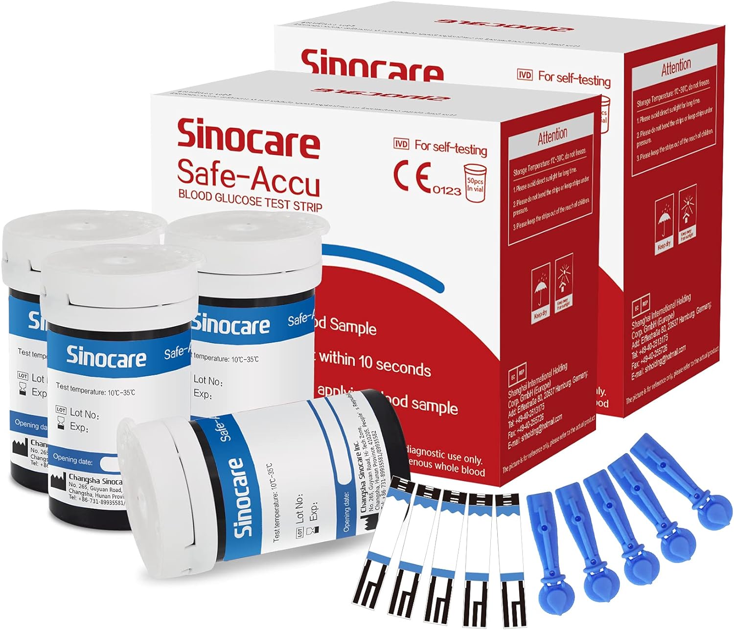 Pampers Diaper Premium Care - [100pcs] Strisce Reattive per Glicemia Sinocare
