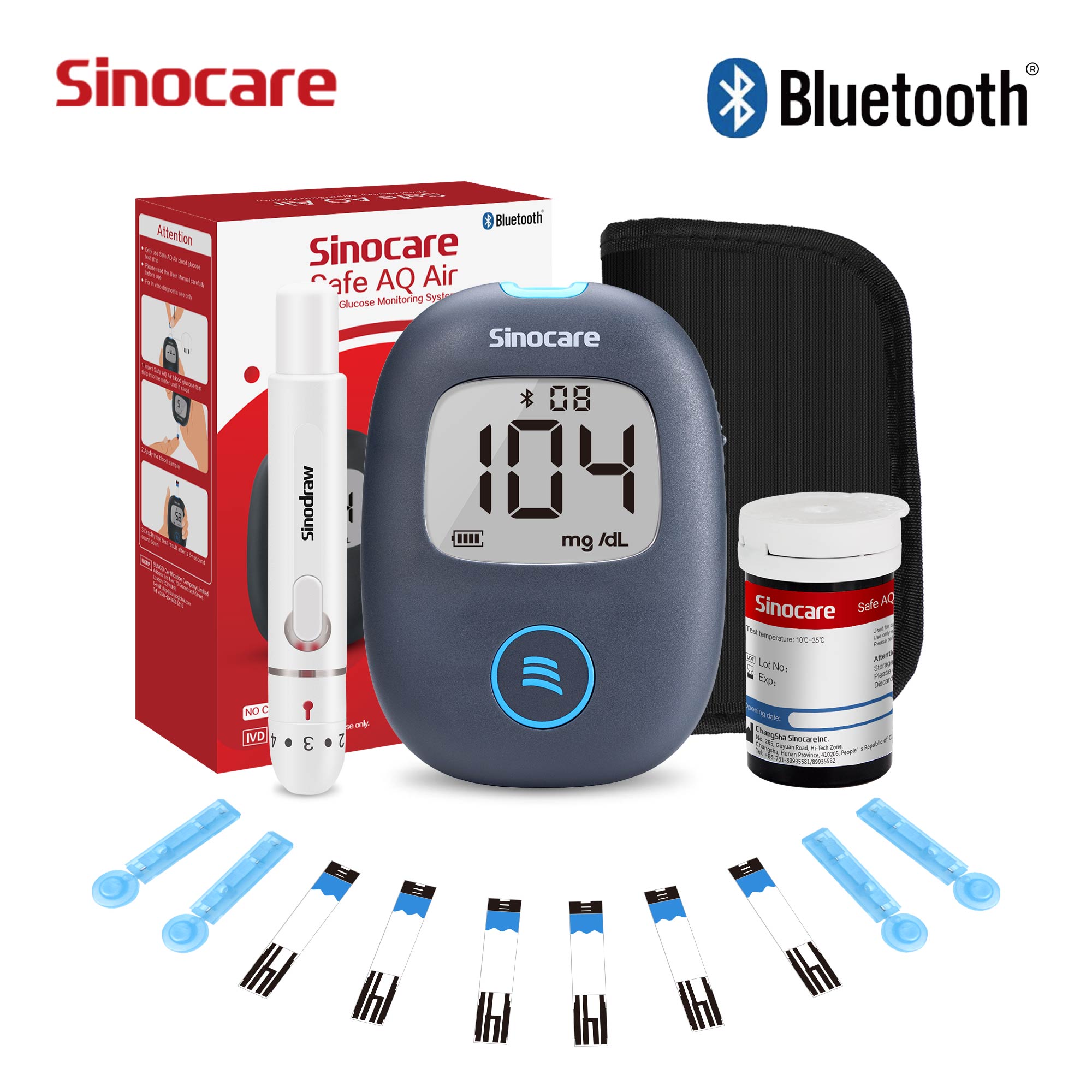 Pampers Diaper Premium Care - Sinocare Safe AQ Air Bluetooth Blood