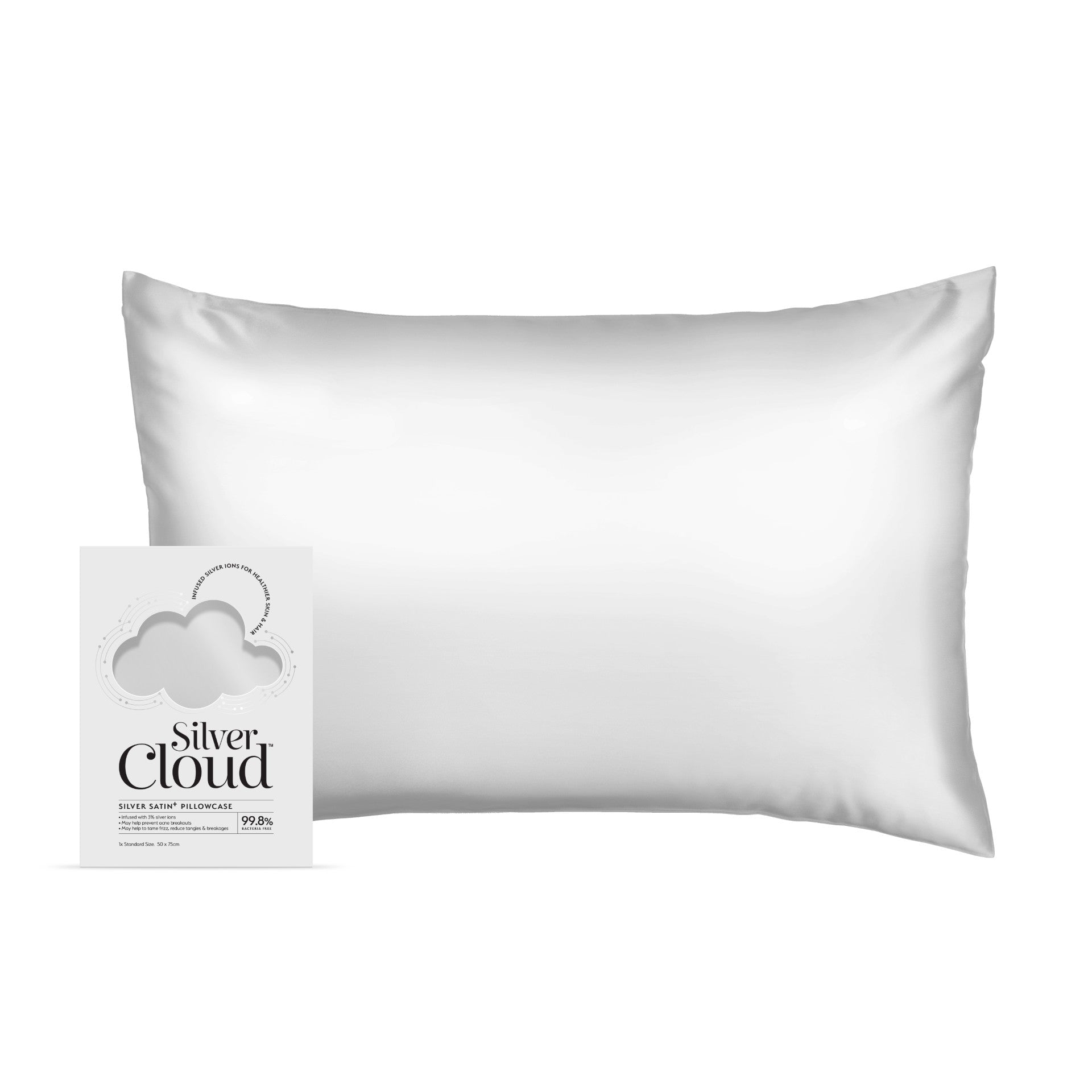 Pampers Diaper Premium Care - Silver Cloud Satin Pillowcase Infused With