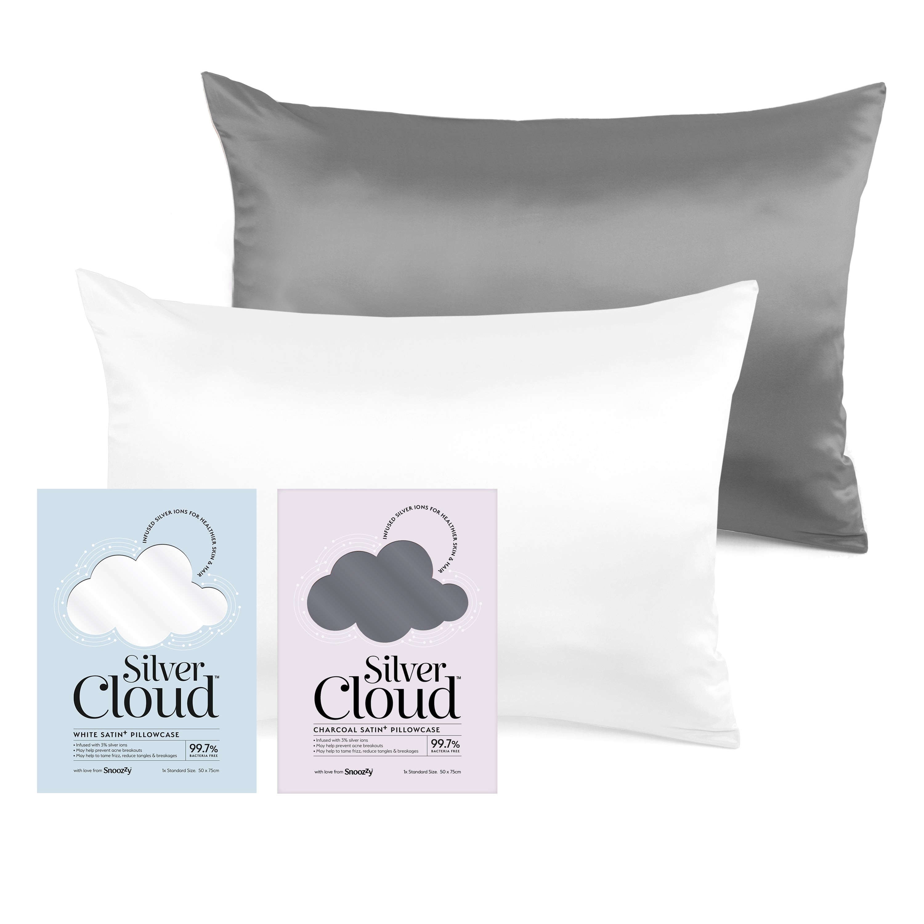 Pampers Diaper Premium Care - Silver Cloud White & Charcoal Satin