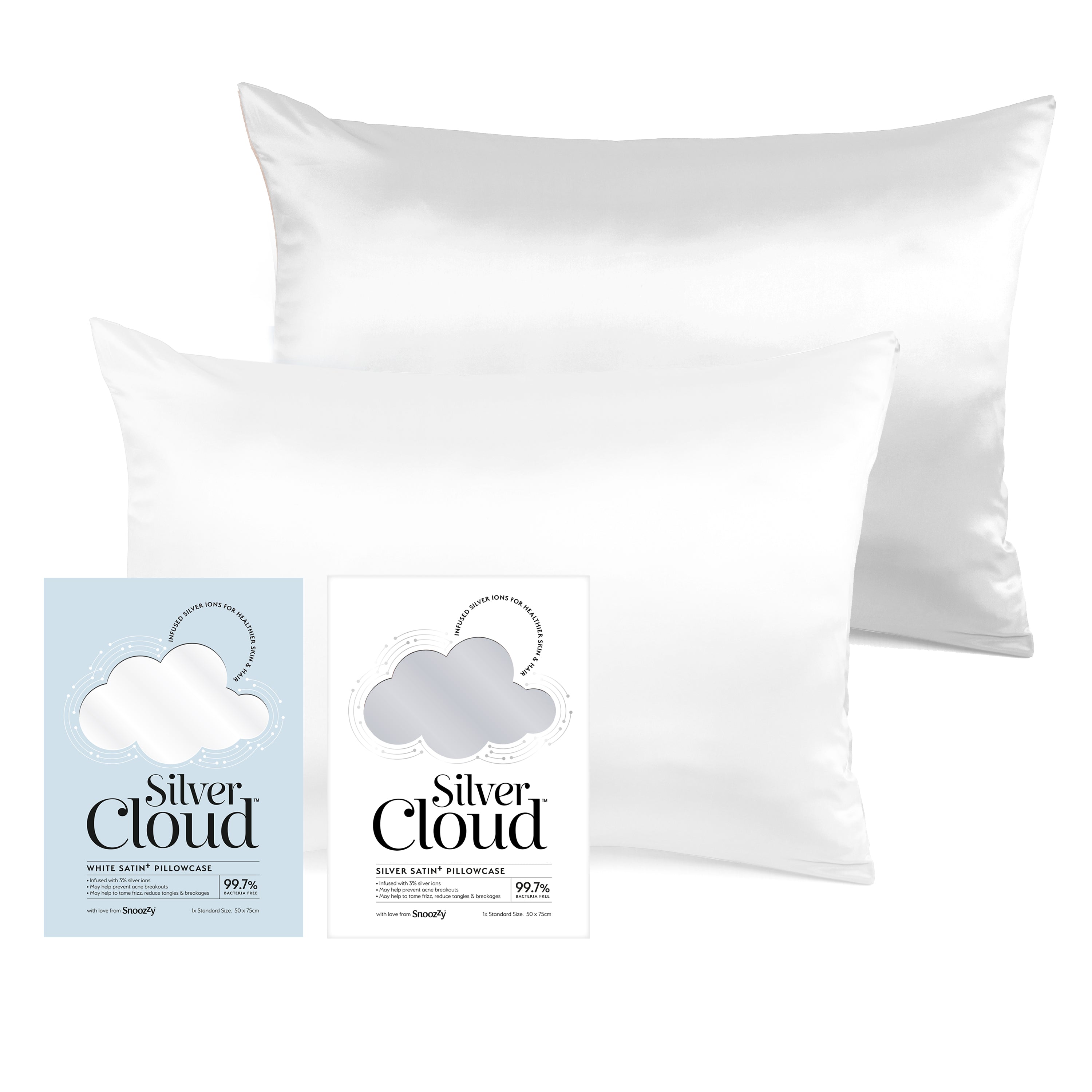 Pampers Diaper Premium Care - Silver Cloud White & Silver Satin