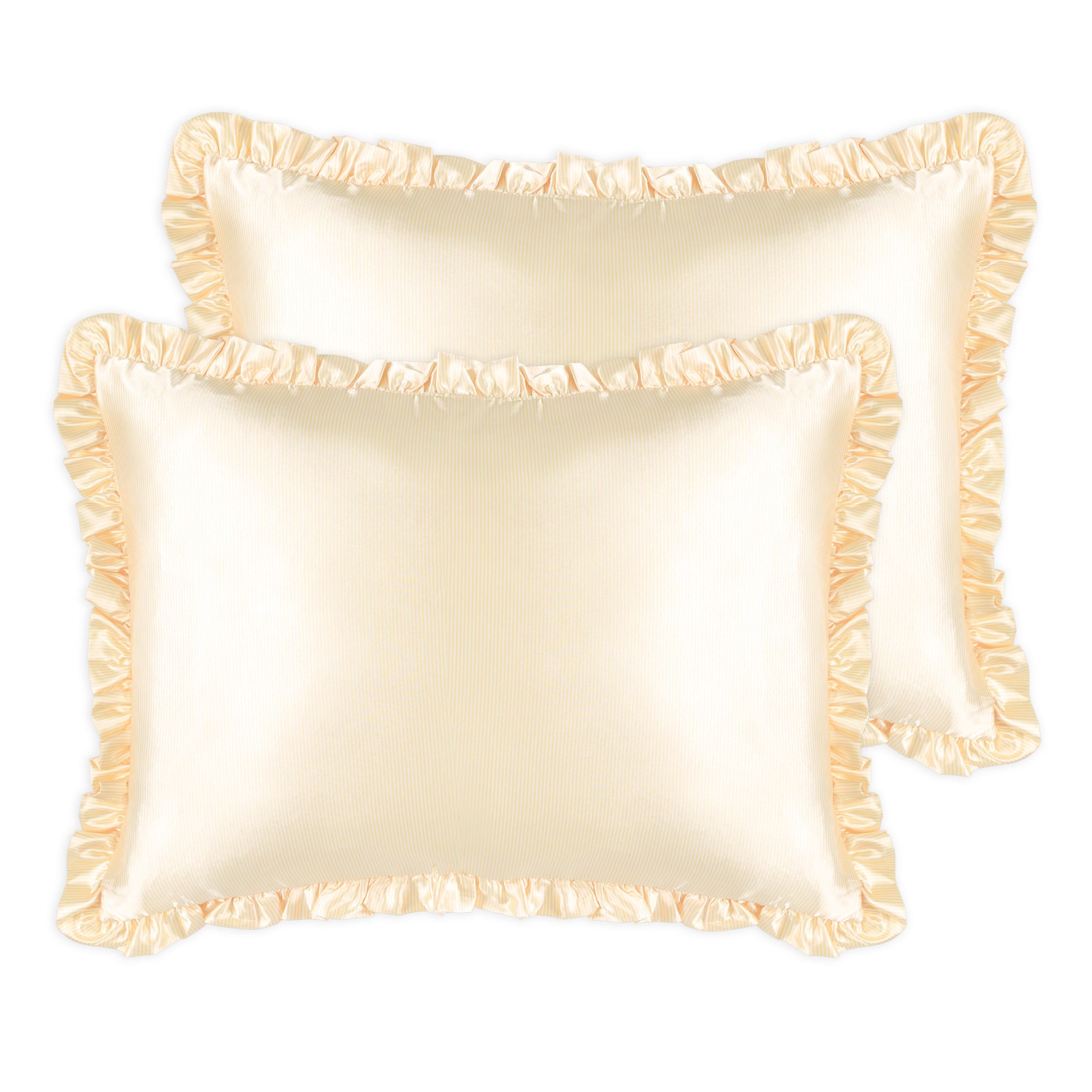 Pampers Diaper Premium Care - Silver Cloud Satin Frilly Pillowcase Twin